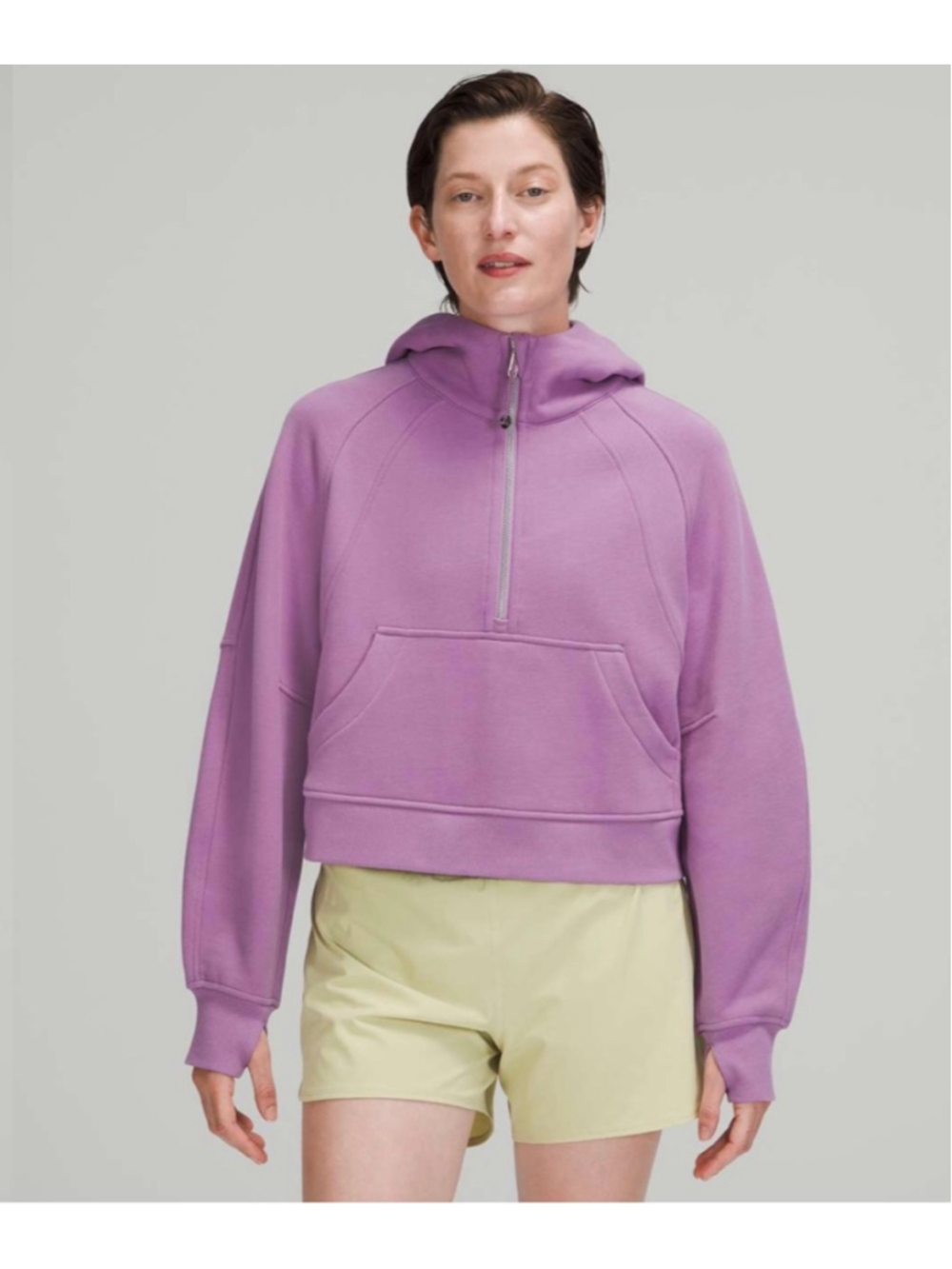 Women's Lululemon Scuba Oversized 1/2 Zip Hoodie Purple Size M/L